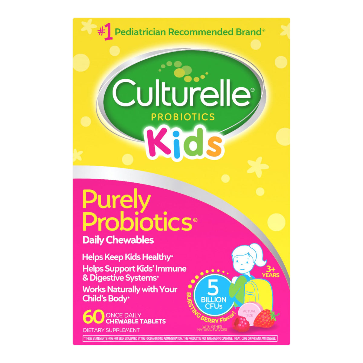 Culturelle Kids Daily Probiotic, 60 ct.