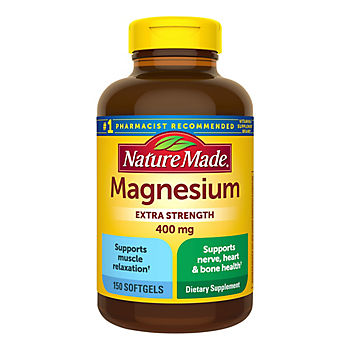 Nature Made Extra Strength Magnesium Oxide 400mg Softgels, 150 ct.