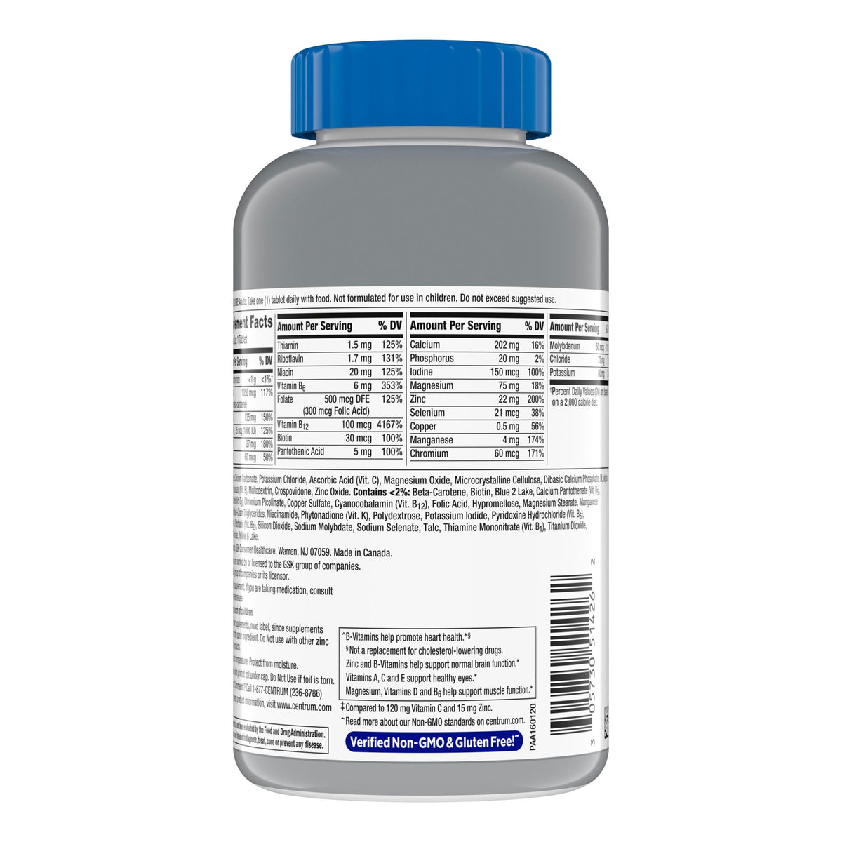 Centrum Silver Men's Multivitamin and Multimineral Supplement Tablets, 275 ct.