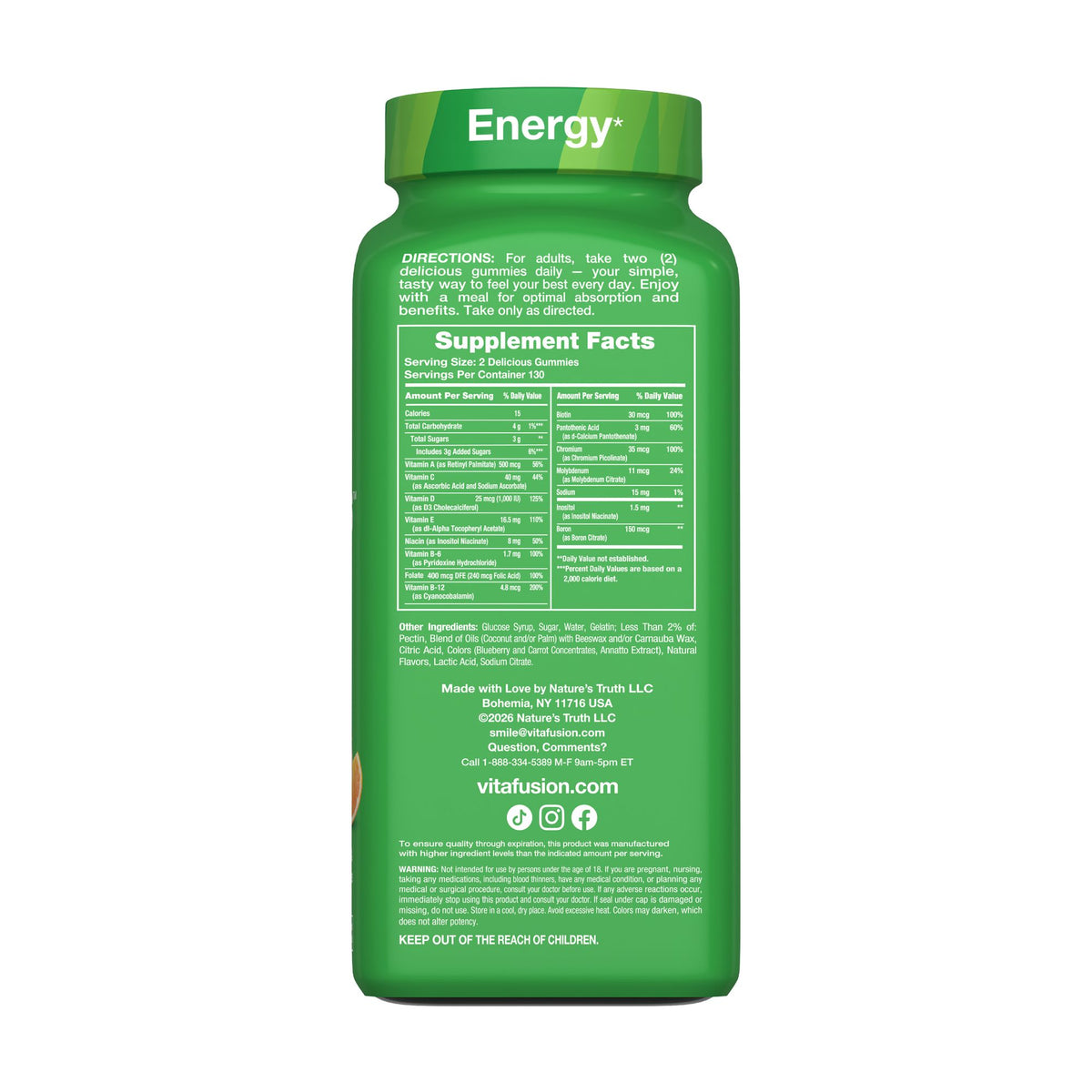 Vitafusion MultiVites Chewable Gummy Multivitamin Dietary Supplement, 260 ct.
