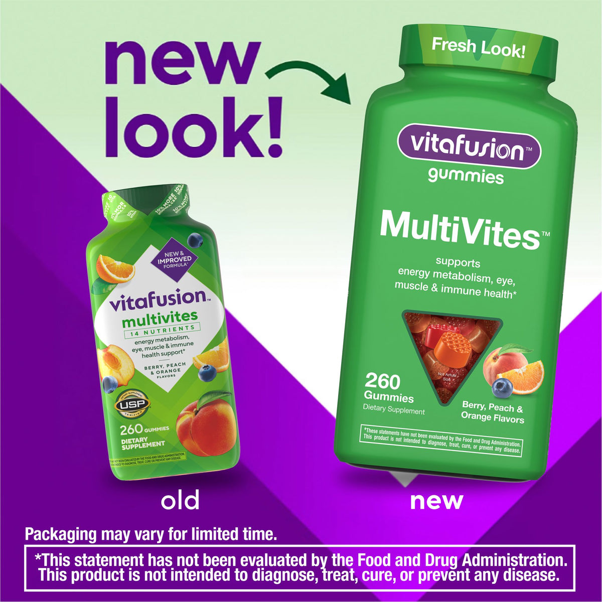 Vitafusion MultiVites Chewable Gummy Multivitamin Dietary Supplement, 260 ct.