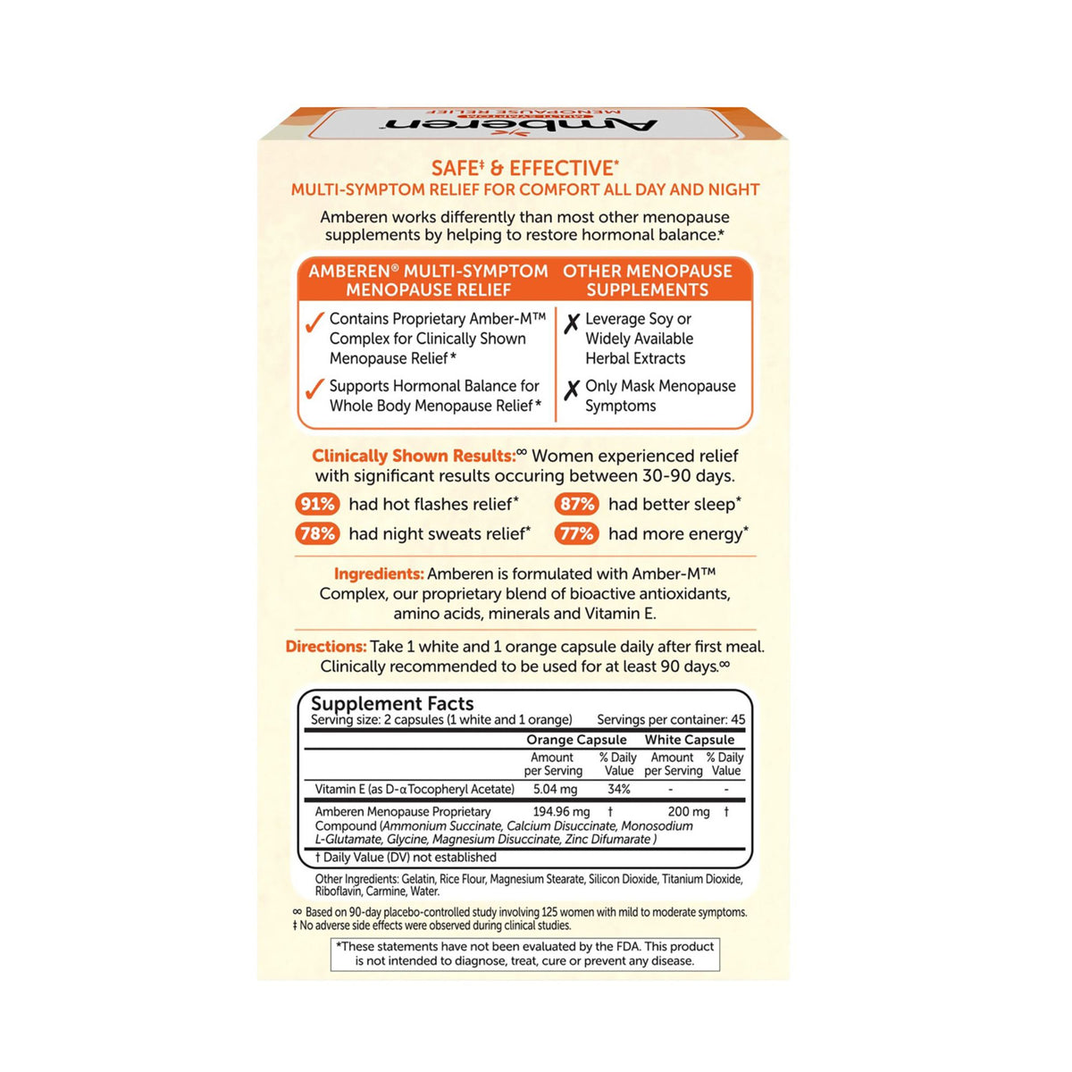 Amberen Multi-Symptom Menopause Relief, 90 ct.