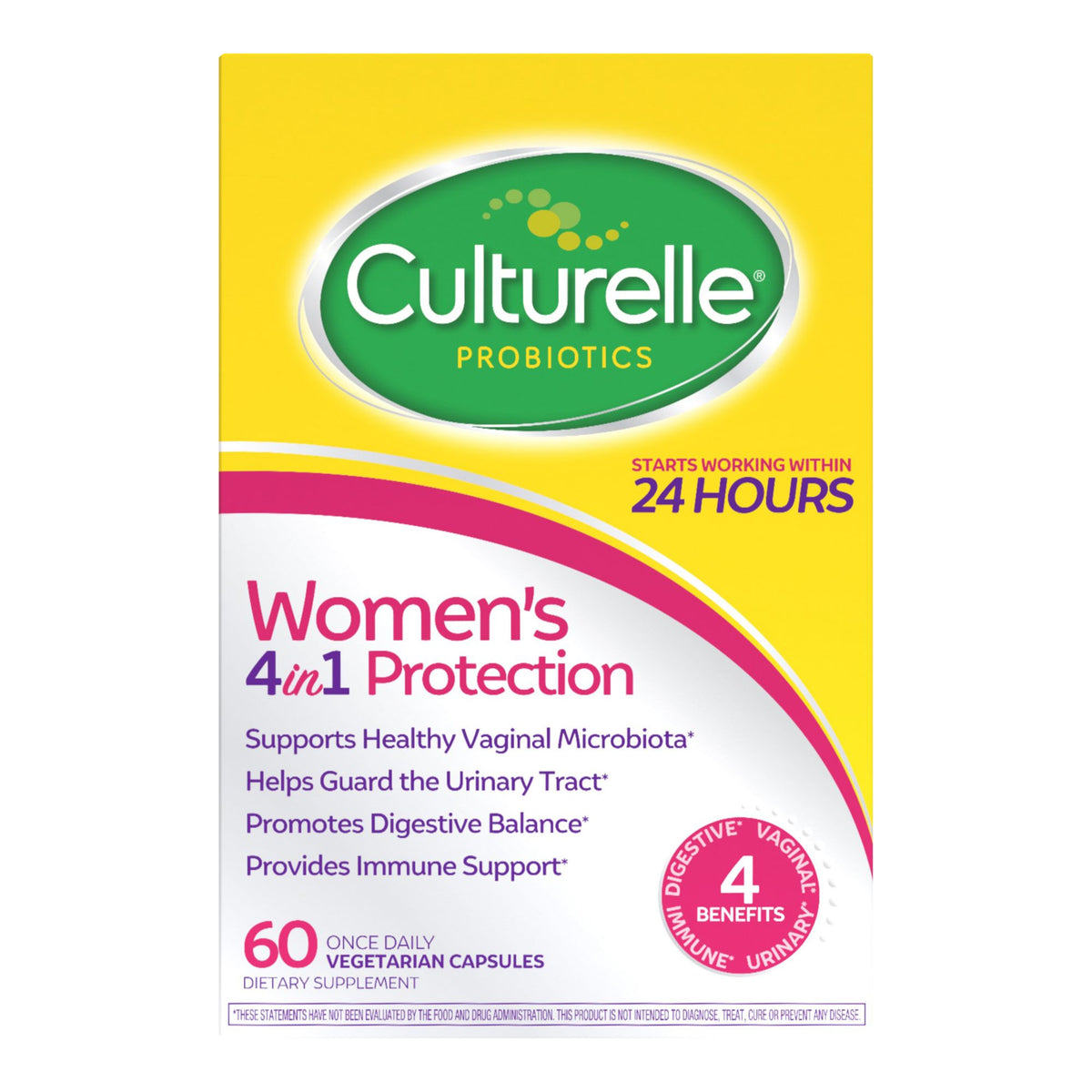 Culturelle Women's Probiotics 4-in-1 Protection Capsules, 60 ct.