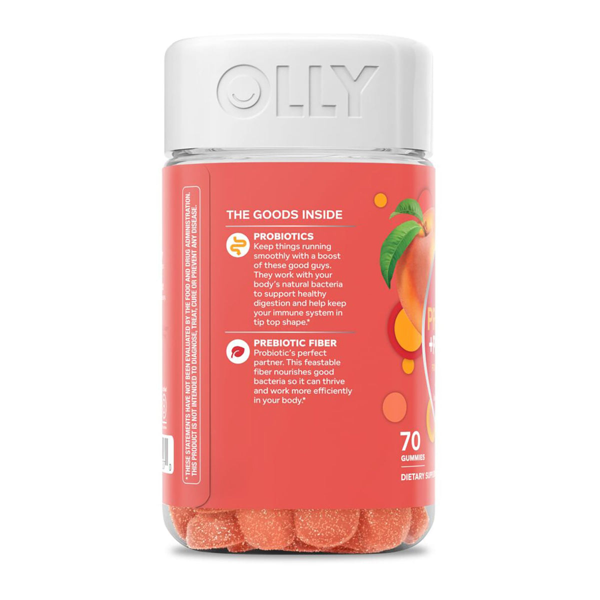 OLLY Probiotic + Prebiotic Adult Gummy Supplement, 70 ct.