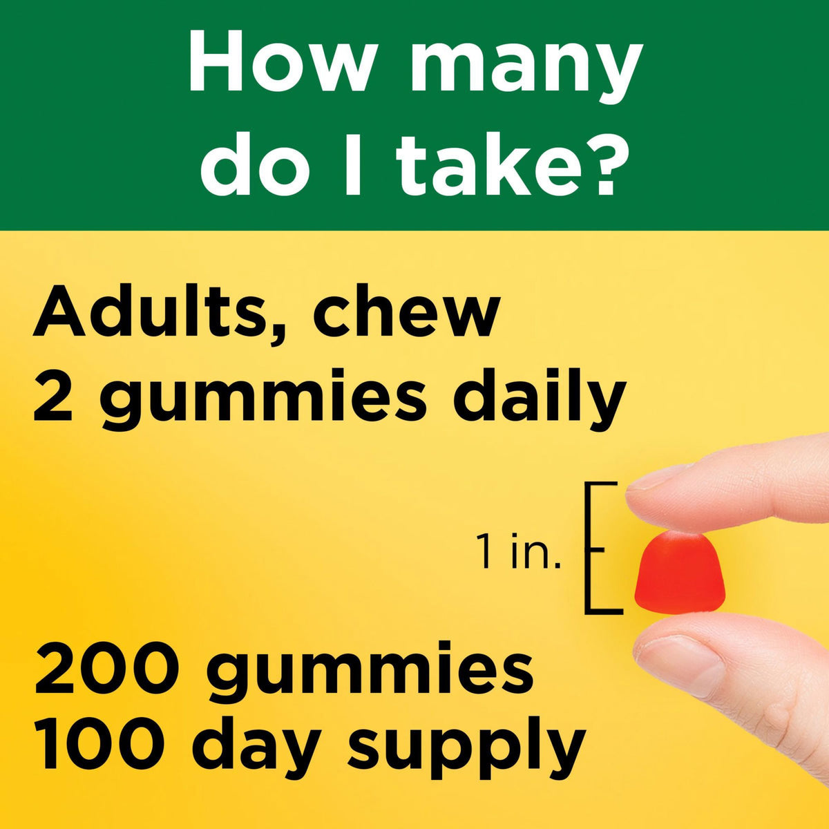 Nature Made Extra Strength Vitamin D3 5000 IU (125mcg) Per Serving Gummies, 200 ct.