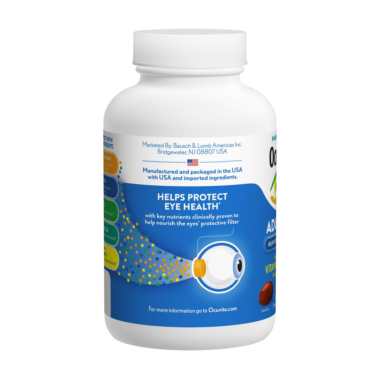 Bausch & Lomb Ocuvite Adult 50+ Eye Vitamin & Mineral Supplement, 150 ct.