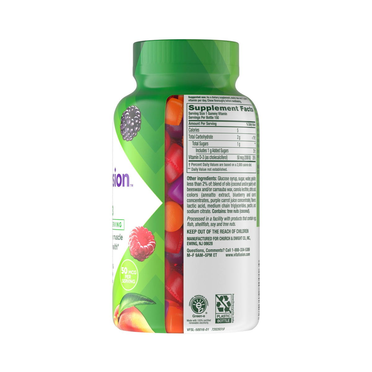 Vitafusion Vitamin D Gummy Vitamins, 150 ct.