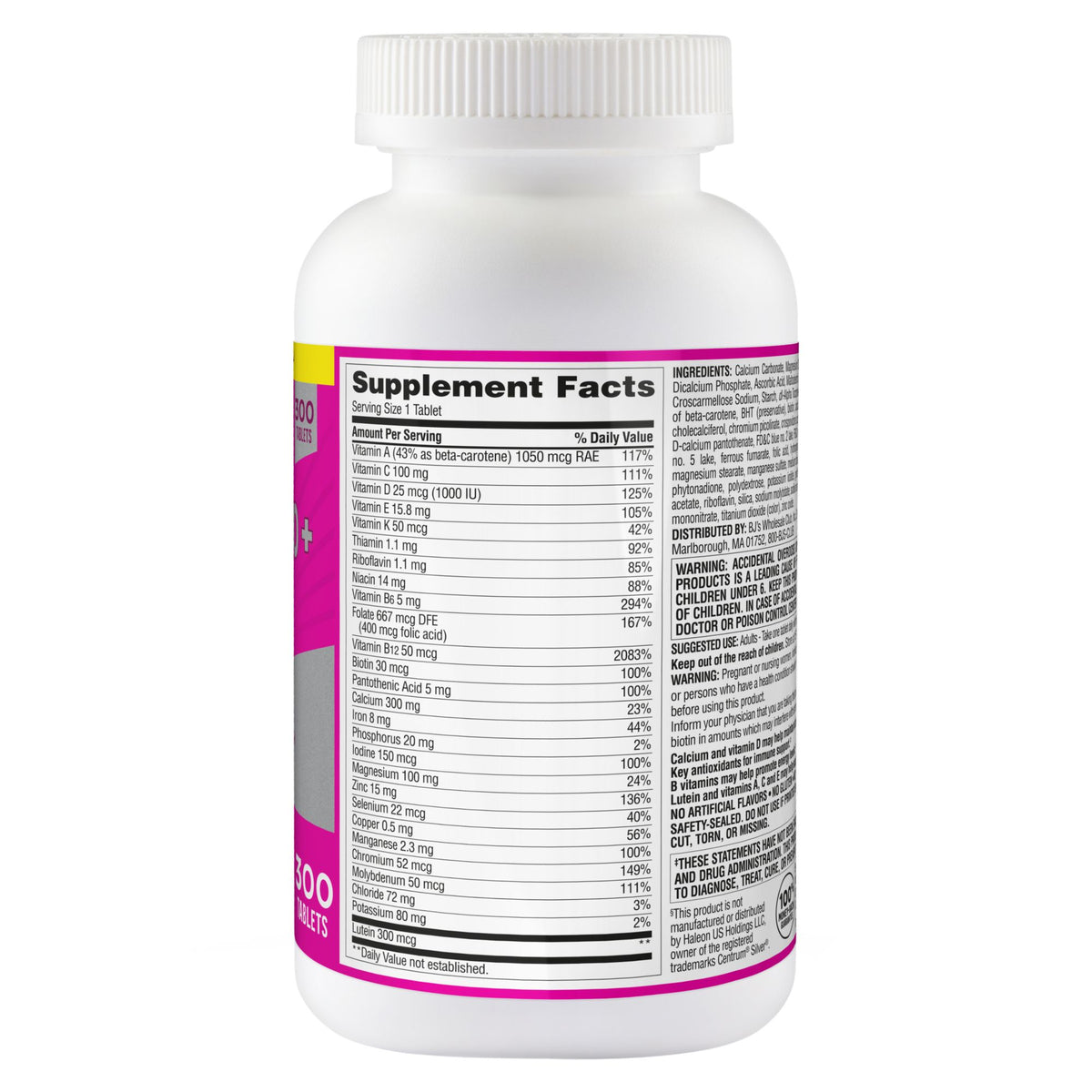 Berkley Jensen Women's 50+ Multivitamin Tablets, 300 ct.