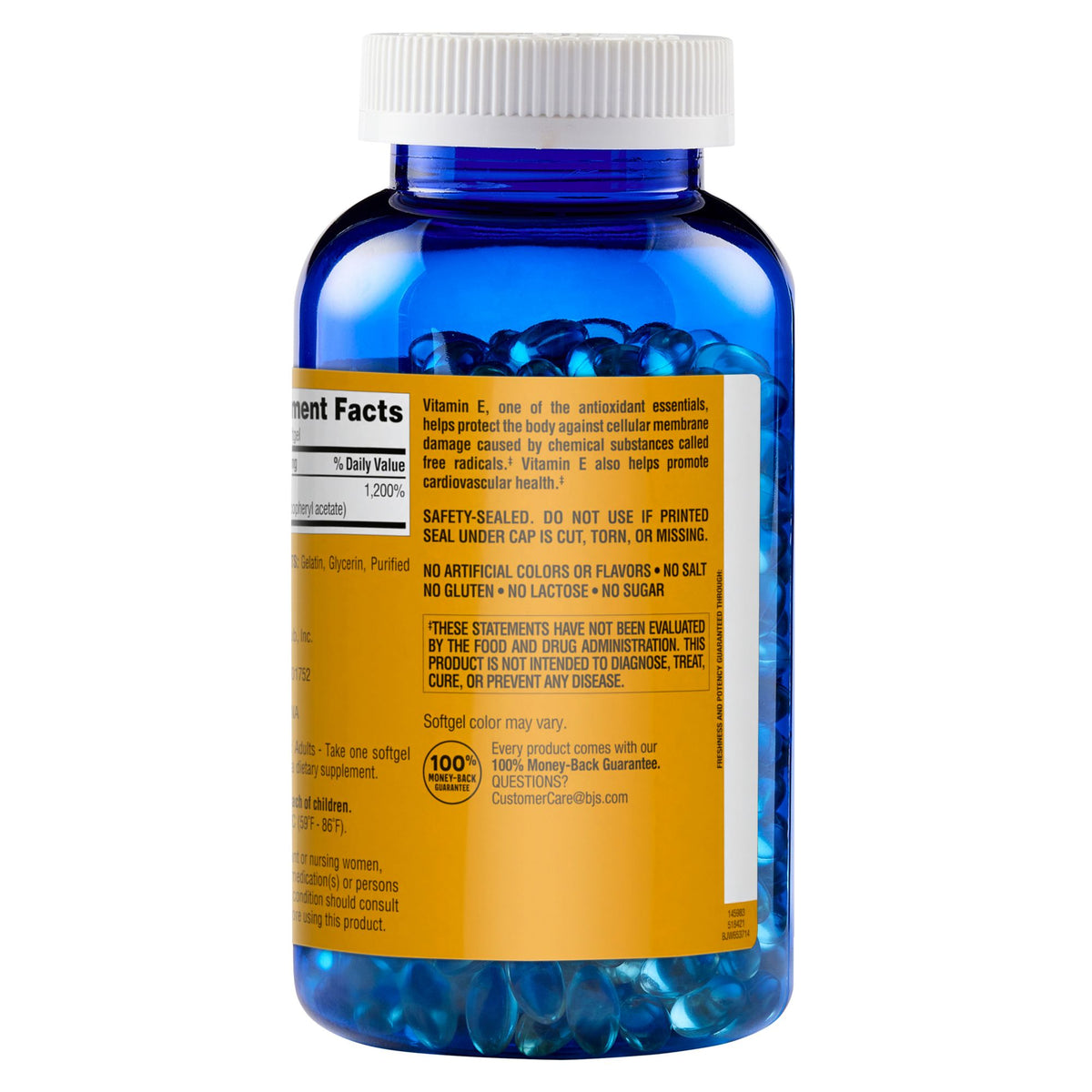 Berkley Jensen Vitamin E 180mg Softgels, 500 ct.