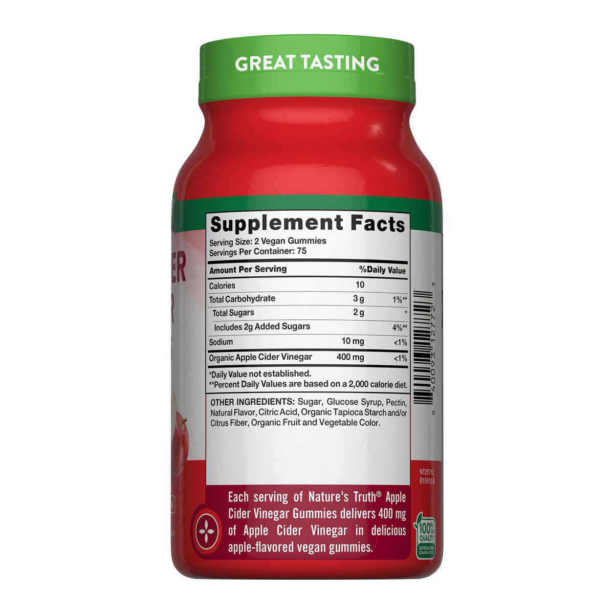 Nature's Truth Apple Cider Vinegar Gummies, 150 ct.
