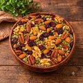 Omega-3 Mixed Nuts and Dried Fruit Trail Mix Premium Healthy Snack Blend Featuring Craisins, Natural Walnuts, Almonds, Pumpkin Seeds and Pecans