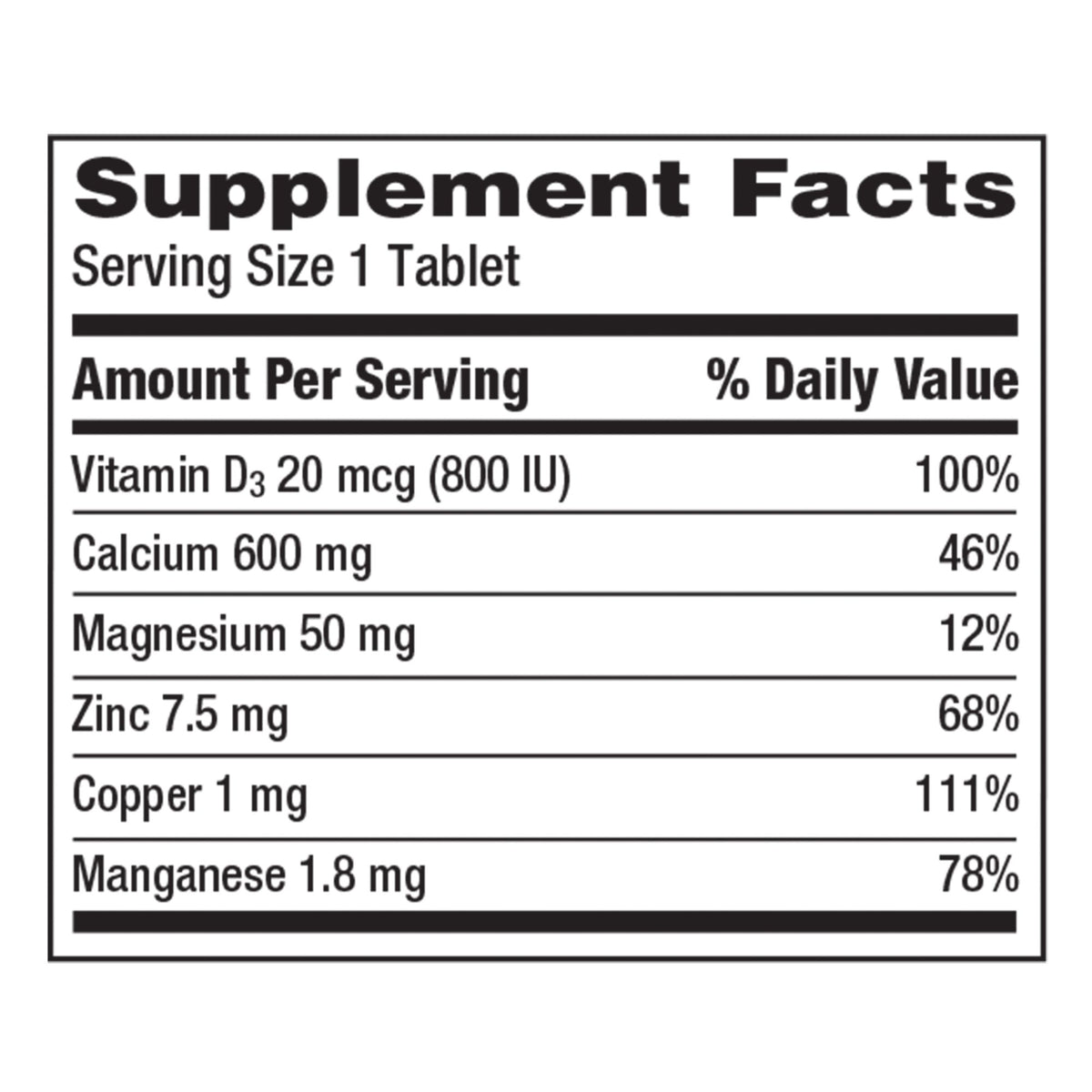 Caltrate 600+D3 Plus Minerals with Magnesium and Zinc, 320 Count