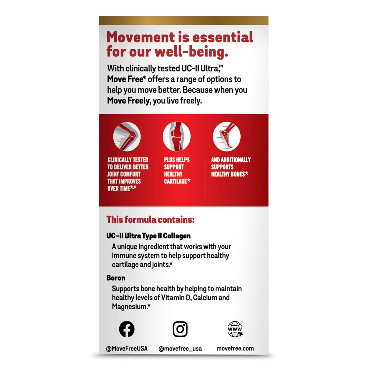 Move Free Ultra Triple Action Dietary Supplement Tablets, 75 ct.