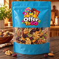 Omega-3 Mixed Nuts and Dried Fruit Trail Mix Premium Healthy Snack Blend Featuring Craisins, Natural Walnuts, Almonds, Pumpkin Seeds and Pecans