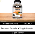 Naturals Turmeric Nature Made Bioperine, Joint Support with 95% Standardized Curcuminoids | Curcumin Nature Made - 1300Mg Turmeric Capsules | Turmeric Curcumin - 30 Capsules
