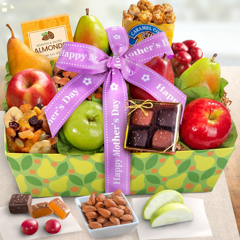 Happy Mother'S Day Orchard Delight Fruit and Gourmet Basket 
