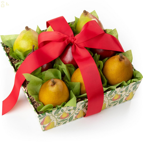 Holiday Harvest Pears Trio Fruit Gift Basket