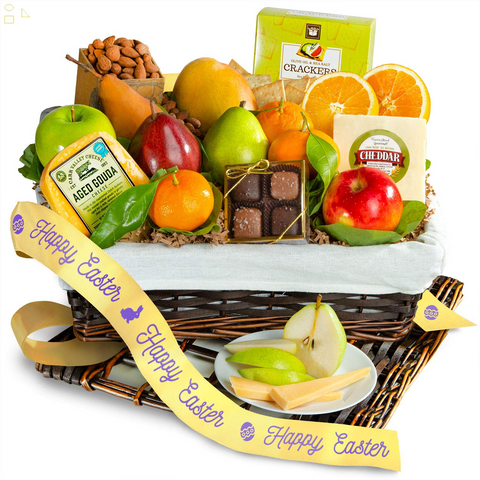 Happy Easter Deluxe Fruit Basket