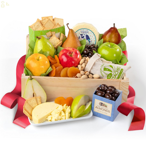 Simply Perfect & Snacks Gift Crate by Fruitfully