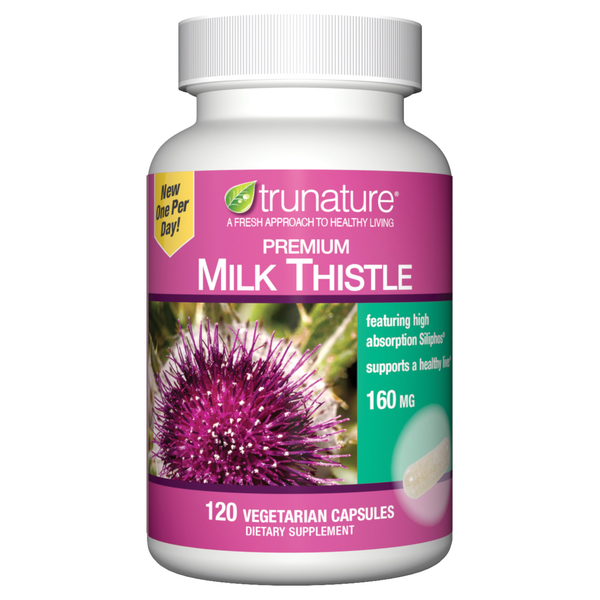 Trunature Premium Milk Thistle 160 Mg 120 Vegetarian Capsules