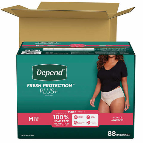 Depend Protection plus for Women Medium (31-37" Waist) 88 Ct
