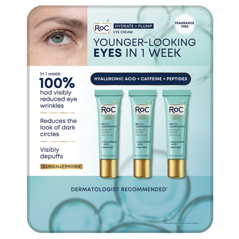 Roc Hydrate and Plump Eye Cream 0.6 Oz 3-Pack