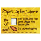 Lemon & Pepper Wing Mix, 42 g packaging may vary G&V