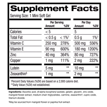 PreserVision Eye Vitamin and Mineral Supplement AREDS 2 Formula Softgels, 210 ct.