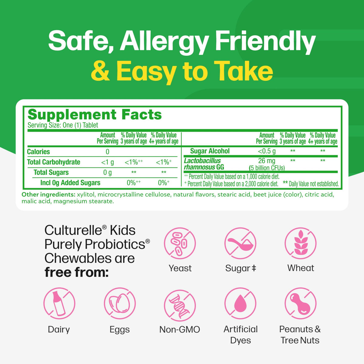 Culturelle Kids Daily Probiotic, 60 ct.