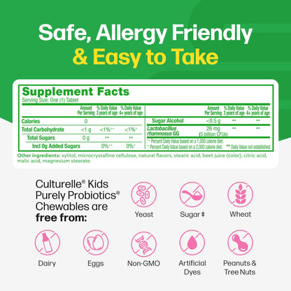 Culturelle Kids Daily Probiotic, 60 ct.