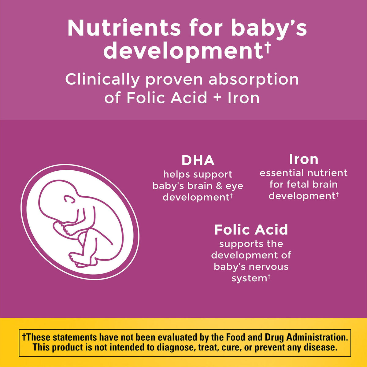 Nature Made Prenatal with Folic Acid + DHA Softgels, 150 ct.