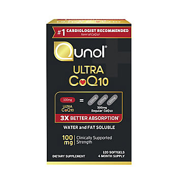 Qunol Ultra Coenzyme Q10 CoQ10 100mg Softgels, 120 ct.