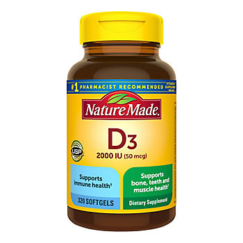 Nature Made Vitamin D3 2000 IU (50mcg) Softgels, 320 ct.