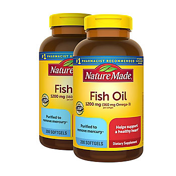Nature Made Fish Oil 1200mg Softgels, 400 ct.