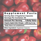 Nature'S Truth Apple Cider Vinegar 1200 Mg., 180 Capsules 