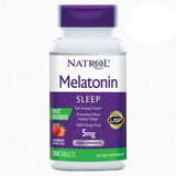 2 Pack Natrol Melatonin 5 Mg Fast Dissolve, 250 Tablets