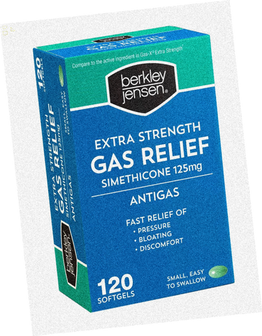 Product of Berkley Extra Strength Gas Relief Softgels, 120 Ct. | Compare to Active Ingredients Of Gas-X Extra 