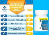 MM Acid Reducer 100 Tablets Famotidine, 20 Mg. 100 Tablets | Compare To Pepcid AC Maximum Strength for Heartburn Prevention & Relief Active Ingredients