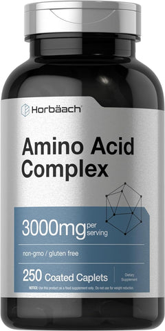 Amino Acid Complex 3000mg  250 Caplets Non-GMO, Gluten Free Amino Acids Supplement OFERTOGO