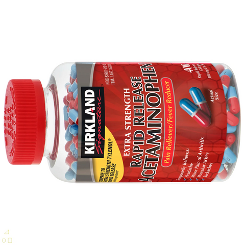 Kirkland Signature Extra Strength Rapid Release Pain Reliever Acetaminophen 400