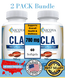 CLA- Supports Weight Management Lean Muscle Mass Conjugated Linoleic Acid 2 PK