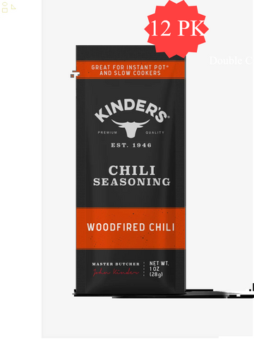 Pack of 12 Kinder'S Woodfired Chili Seasoning for Slow Cooking, 1 Oz Each