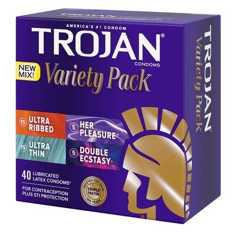 TROJAN Variety Pack, 40 Condoms 