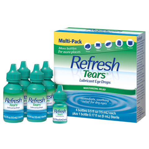 Refresh Tears Lubricant Eye Drops Multi-Pack, 65 Ml .