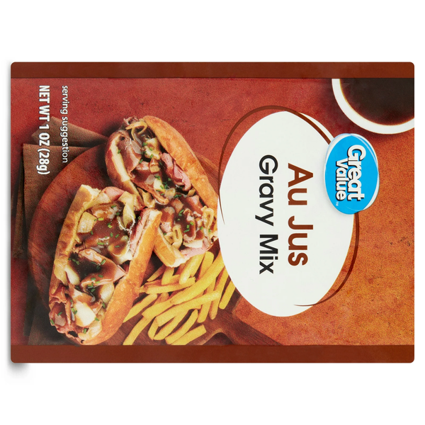 Au Jus Gravy Mix, 1 Oz Rich flavor 0g fat 1 Oz G&V.GV