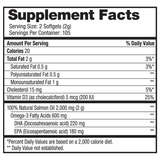 Pure Alaska Omega Wild Salmon Oil 1000 Mg., 210 Softgels 