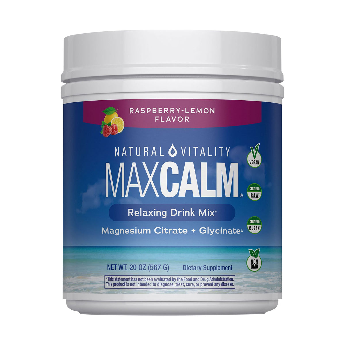 Natural Vitality Max Calm Relaxing Drink Mix, 20 oz.