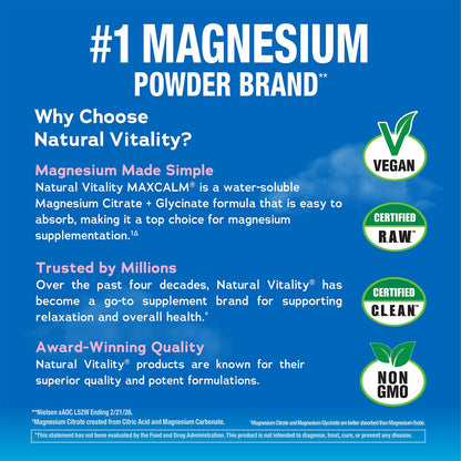 Natural Vitality Max Calm Relaxing Drink Mix, 20 oz.