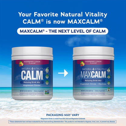 Natural Vitality Max Calm Relaxing Drink Mix, 20 oz.