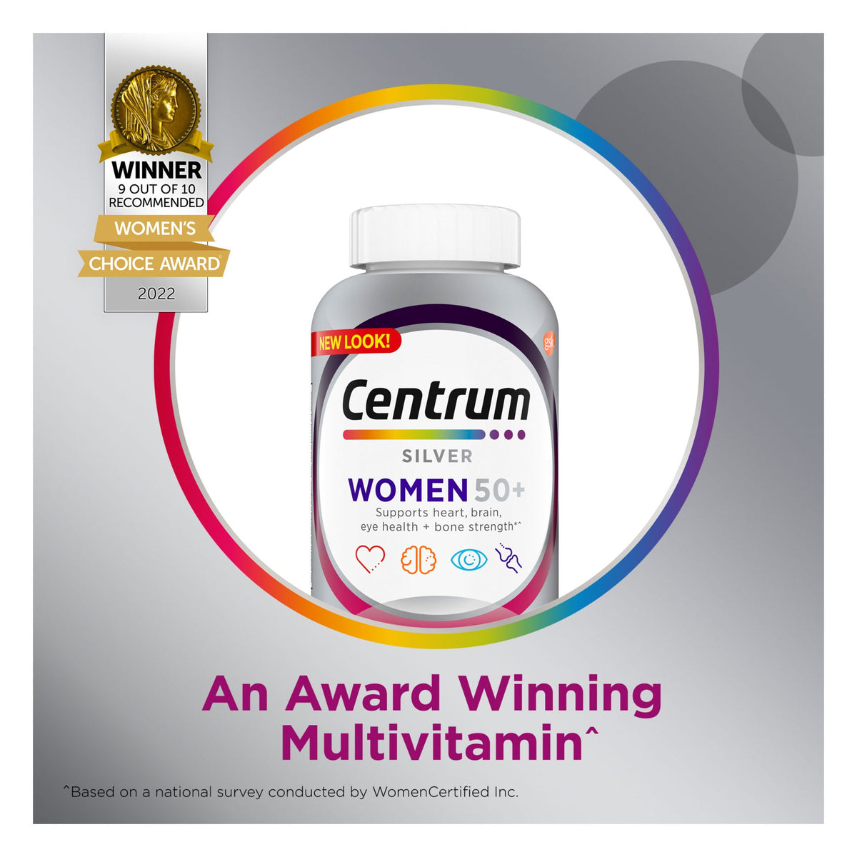Centrum Silver Women's Multivitamin and Multimineral Supplement Tablets, 275 ct.